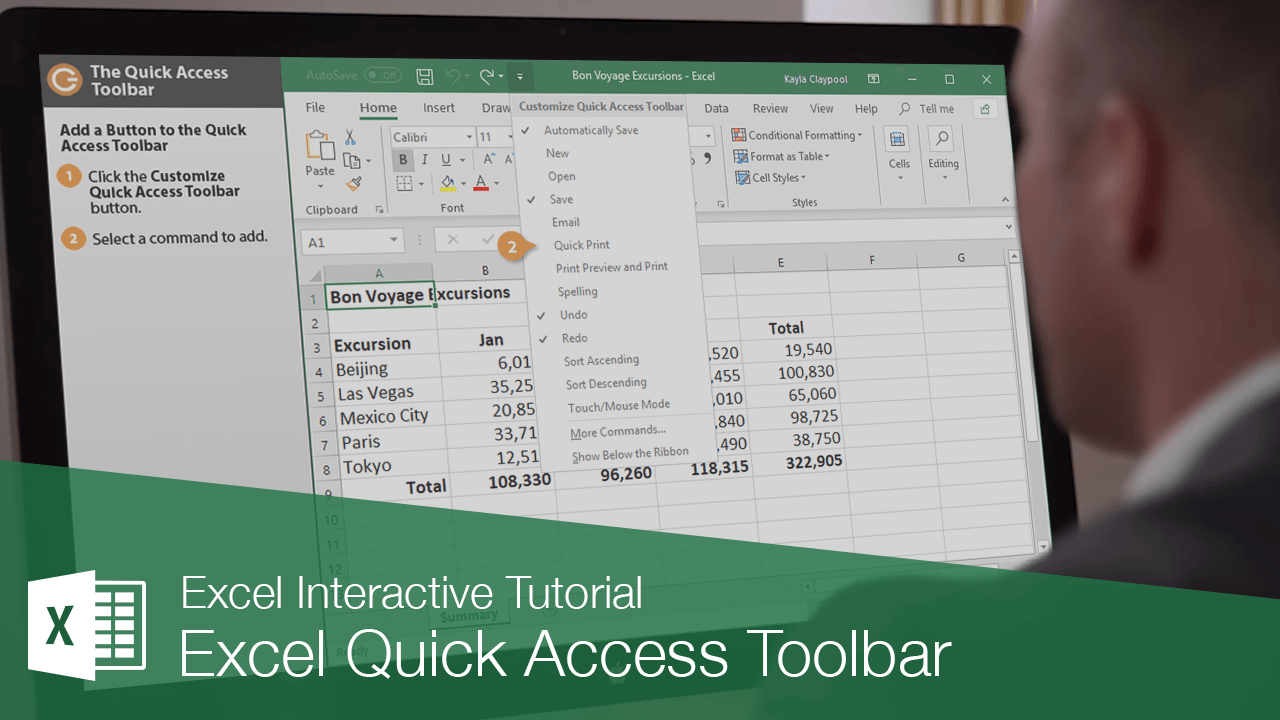 Excel Quick Access Toolbar