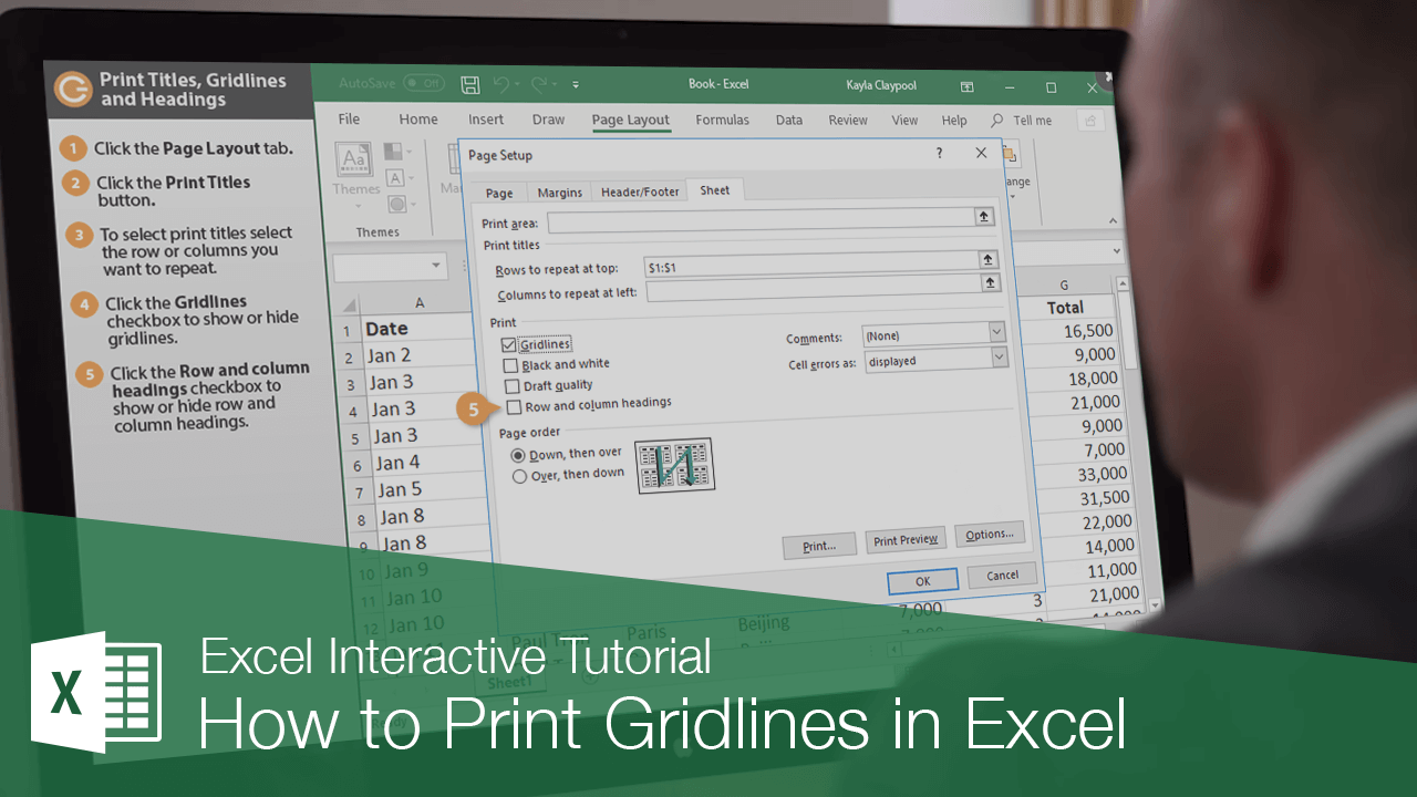 How to Print Gridlines in Excel