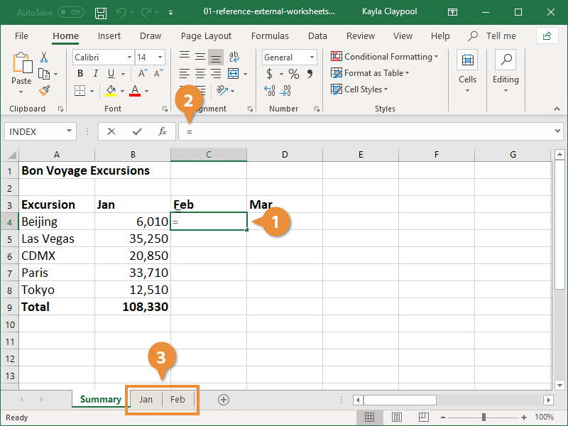 Reference External Worksheets