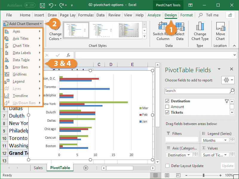 Change Chart Layout