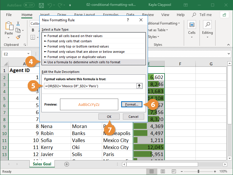 Use Formulas with Conditional Formatting