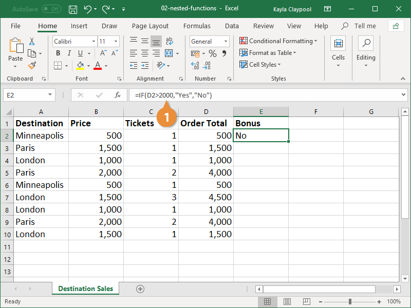 IInsert a Nested Function