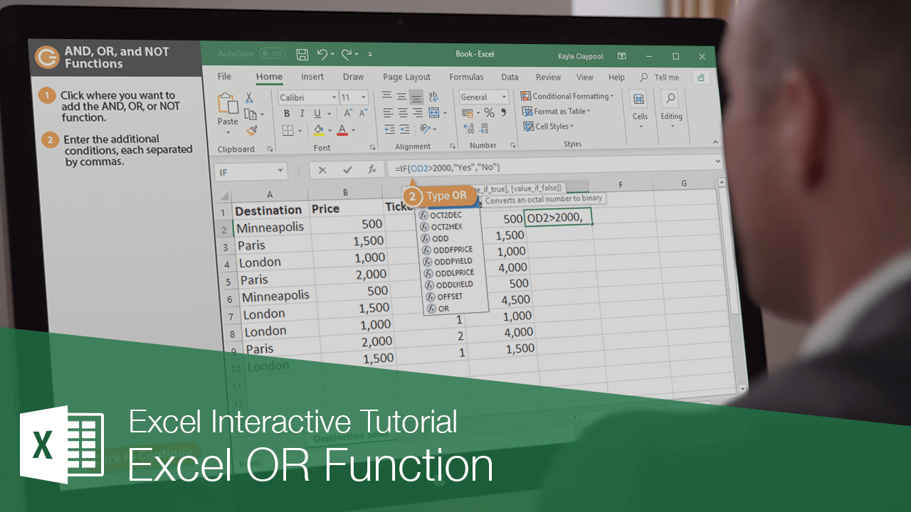 Excel OR Function