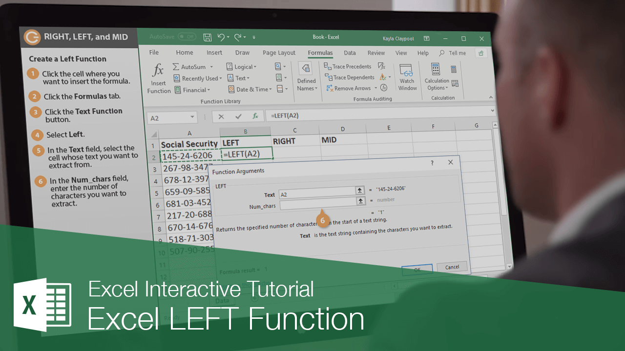 Excel LEFT Function