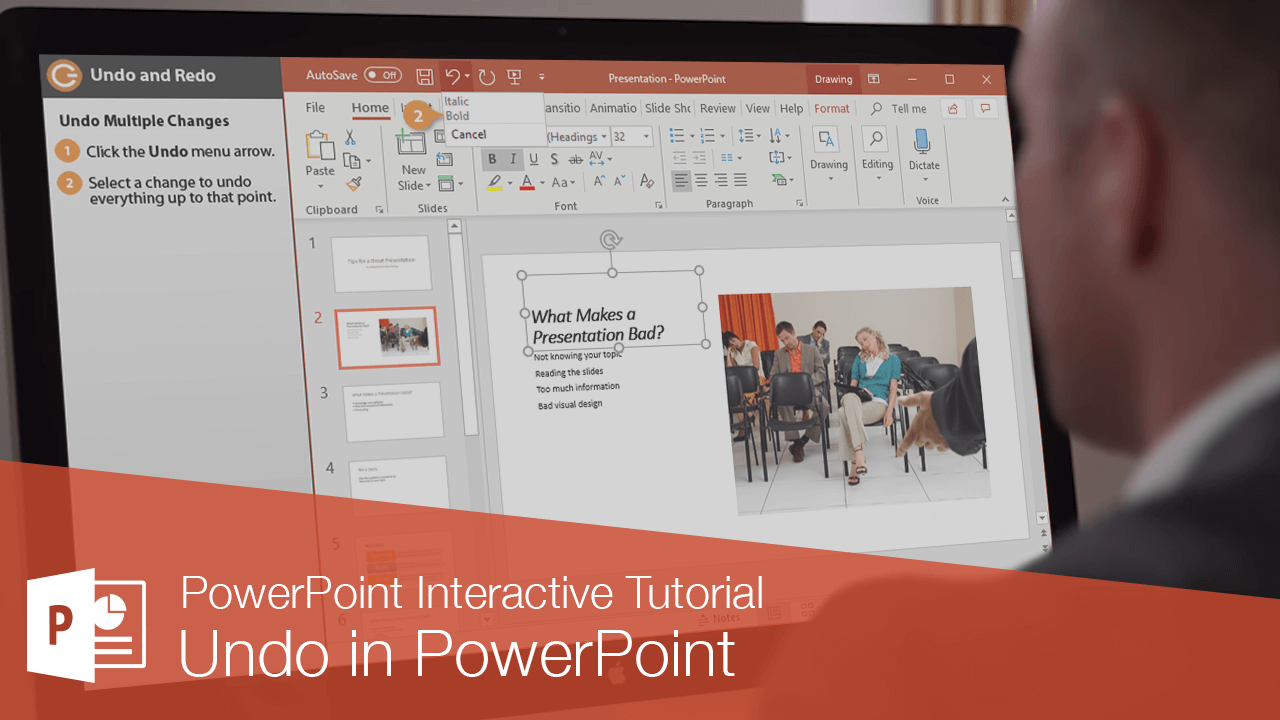 How to Undo and Redo in PowerPoint