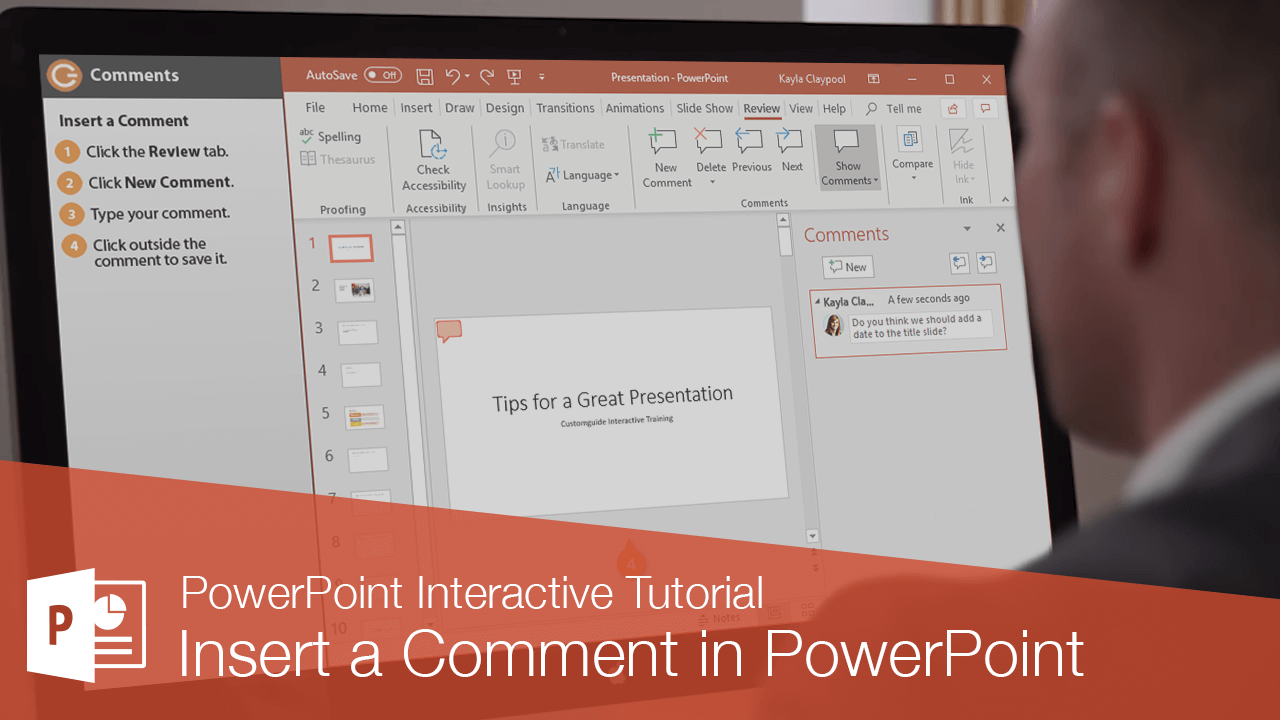 Insert a Comment in PowerPoint