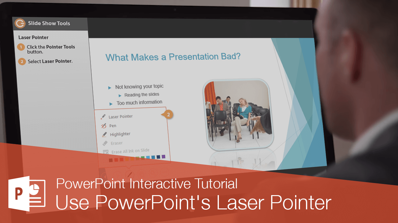 Use PowerPoint's Laser Pointer