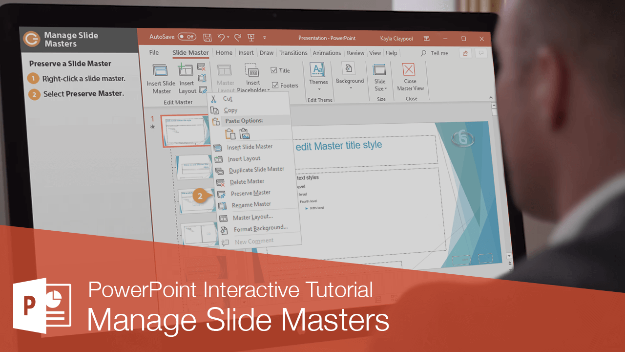 Manage Slide Masters